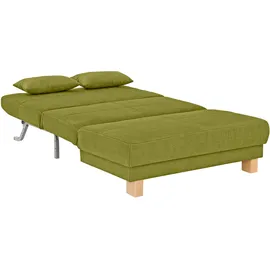 Home Affaire Schlafcouch Chenille 2-Sitzer Grün