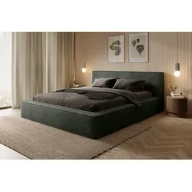FEDVE Polsterbett, Grün, Textil, 200x140 cm, Schlafzimmer, Betten, Polsterbetten