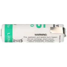 Saft Lithium 3,6V Batterie LS14500 AA-Zelle Lötfahne Z-Form