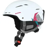 Alpina Sports Unisex Jugend BIOM Skihelm 50-54 cm, 11 weiß/pink matt)