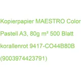 MAESTRO color Kopierpapier A3 80g 500BL korallenrot 9417-CO44B80B