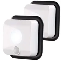 Pearl 2er-Set Batterie-LED-Wandleuchten, Licht- & Bewegungsmelder, 110 lm