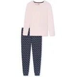 SCHIESSER Damen Schlafanzug Uncover by Schiesser (2 tlg) rosa 50