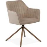 Stuhl RAY - beige - drehbar Esszimmerstuhl Küchenstuhl