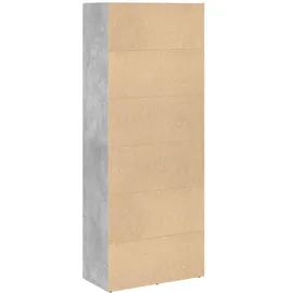 vidaXL Bücherregal 60 x 30 x 152 cm Betongrau