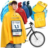 NEXTCOVER® NEU Regenponcho Fahrrad für Damen & Herren - mit [AquaShield 2.0] Technologie I Regenponcho Wandern, Fahrrad-Regencape, Angel Poncho, Regenponcho Herren, Regencape Damen wasserdicht Fahrrad - M