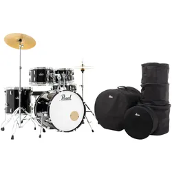 Pearl RS505C/C31 Roadshow Drumset Jet Black Set mit Taschen