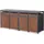 ML-Design Mülltonnenbox 4er 264 x 80 x 116,3 cm anthrazit-rostoptik
