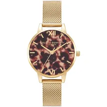Olivia Burton Tortoiseshell Analog Edelstahl-Mesh 36 mm OB16LP10