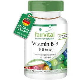 Fairvital Vitamin B-3 Niacin Tabletten 250 St.