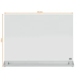 NOBO Memoboard Glas Desktop magnetisch weiß 1905265