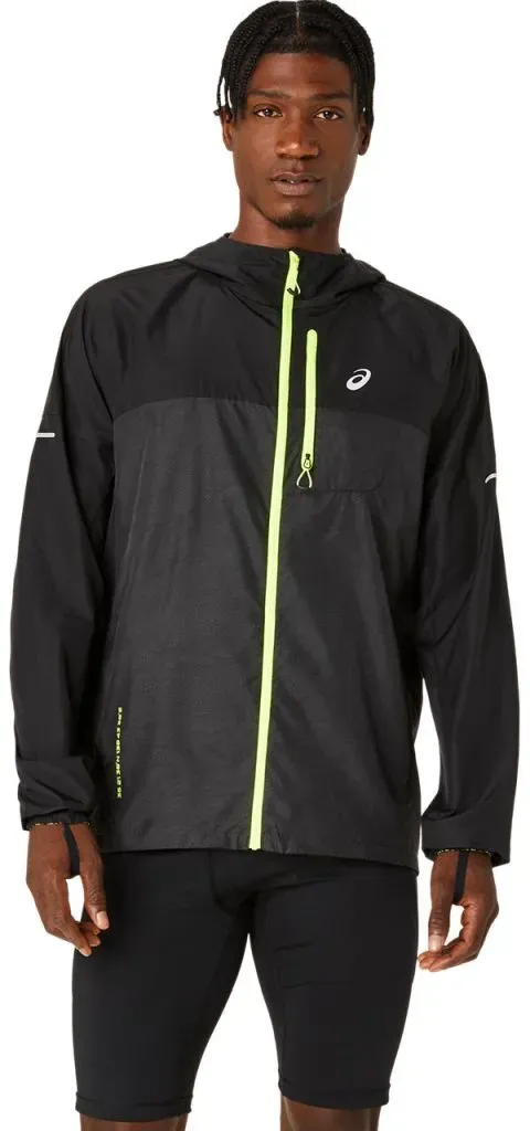 Asics Herren Fujitrail Packable Windbreaker schwarz