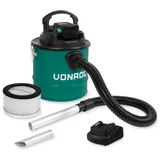 VONROC Aschesauger 20V - 12L Tank - HEPA Filter - Inkl. 4.0Ah Akku und Schnellladegerät