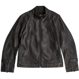 G-Star Biker Lederjacke Schwarz/Petrol S