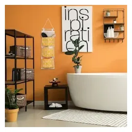 Relaxdays Hängeorganizer 74 x 20 cm 3-tlg. gelb