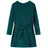 vidaXL Kinderkleid mit Langen Ärmeln Dunkelgrün 128