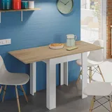 Dmora Newark 67 x 79 x 67 cm weiß/eiche