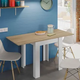 Dmora Newark 67 x 79 x 67 cm weiß/eiche