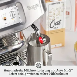 SAGE Espressomaschine "Barista Touch Impress SES882BSS, mit Cold Brew und kaltem Espresso", gebürstetes edelstahl, B:36cm H:41,5cm T:34cm, Kaffeemaschinen, Barista-Anleitung, Einstellungen für Milchalternativen