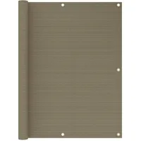 vidaXL Balkon-Sichtschutz 120 x 600 cm Taupe Polyethylen