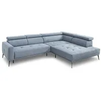 SOMETA Ecksofa Monterrey Stoff Blau