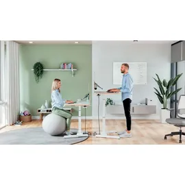Leitz Schreibtisch Ergo elektrisch höhenverstellbar Weiß
