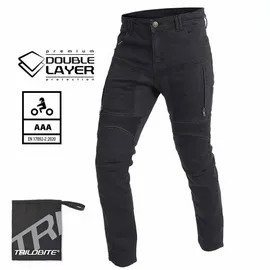 Trilobite Parado Doublelayer Slim Motorrad Jeans schwarz 32/32
