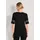 Madeleine Kurzarmshirt MADELEINE "Shirt Sommerliches Shirt mit Spitzendetail", Damen, Gr. 38, schwarz, Obermaterial: 95% Viskose CV. 5% Elasthan EL., Modern, normal, Shirts