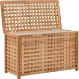 vidaXL Wäschetruhe 77,5×37,5×46,5 cm Walnuss Massivholz