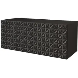 altdecor VIRA Lowboard 100 cm x 40 cm x 40 cm Schwarz Holz