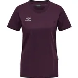 hummel MOVE Grid T-Shirt Damen 3506 grape wine S