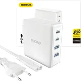 DUDAO GaN 100W Schnellladegerät 2 x USB-C / 2 x USB Dudao A100EU – weiß