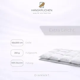 HANSKRUCHEN GmbH Hanskruchen, Diamant (Daune, 155 x 200 cm)