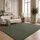 The CarPET Teppich THE CARPET "kuschelig & Super Soft, Anti-Rutsch Unterseite", grün (dunkelgrün), B:300cm H:16mm L:400cm, Polyester, Teppiche, Teppich, Waschbar bis 30 Grad, Felloptik, Wohnzimmer Teppich, Kundenliebling