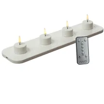 uYuni LED Mini Teelichter 4 St. weiß