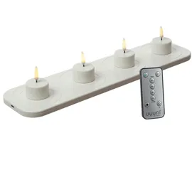 uYuni LED Mini Teelichter 4 St. weiß