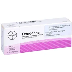 Femodene Überzogene Tabletten 3X21 St