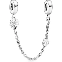 Pandora 798764C01 Silber Sicherheitskette Charm Gänseblümchen, 5 cm