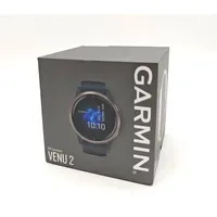 Garmin Venu 2 45 mm Silikonarmband granitblau/silber