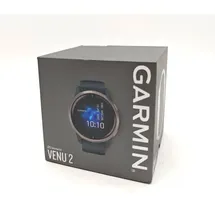 Garmin Venu 2 45 mm Silikonarmband granitblau/silber