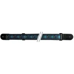 Gitarrengurt Folk Jacquard Blue-Yellow