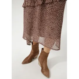 Aniston CASUAL Midirock Damen Gepunktet Braun 40