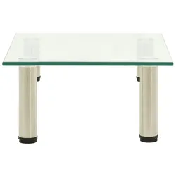 vidaXL TV-Tisch Transparent 40x35x17 cm Hartglas