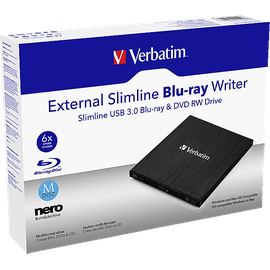 Verbatim Slimline extern Blu-ray Brenner
