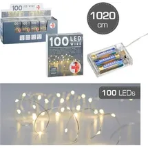 Cepewa LED Lichterkette Mikro 100er Timer 73637 - silber