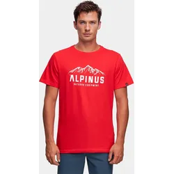 T-Shirt Herren Alpinus Mountains ROT|ROT XL