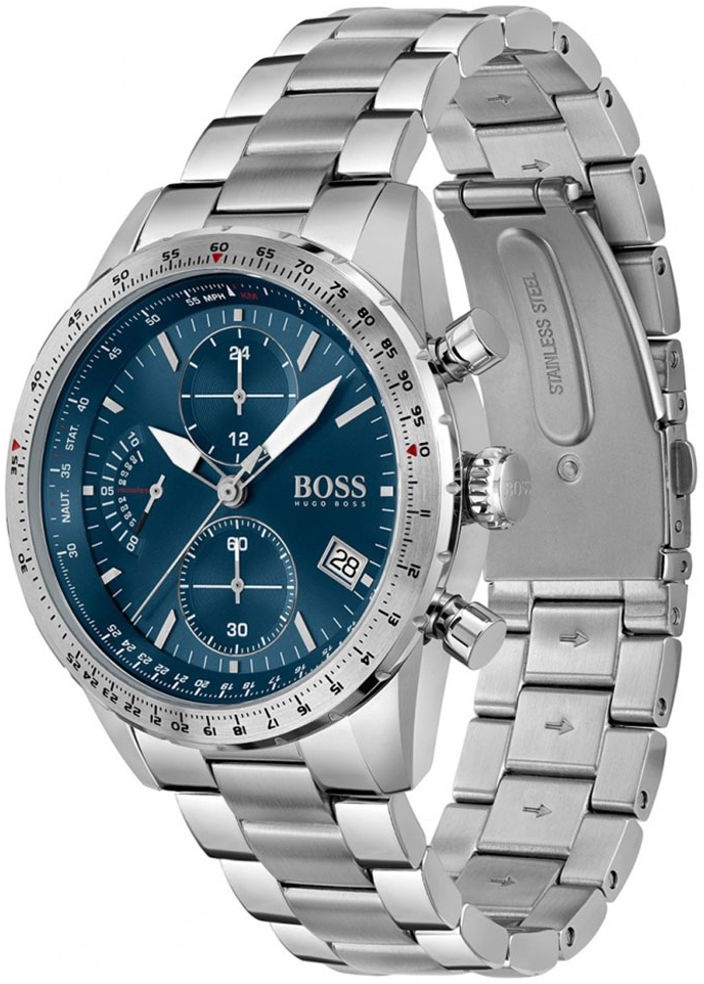 Hugo Boss Pilot Edition Herren Chronograph Uhr - Blau | 1513850