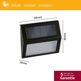 Paulmann Wegeleuchte Kunststoff 13,7 cm Solar IP44 inkl. Dämmerungssensor anthrazit