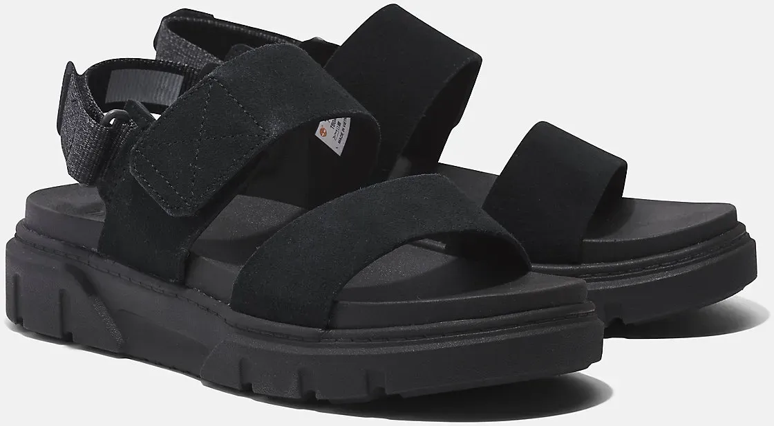 Sandale TIMBERLAND "GREYFIELD SANDAL BACKSTRAP SANDAL" Gr. 40 (9), schwarz (blk suede) Schuhe