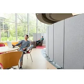 Luxor Akustik-Trennwand, hellgrau 183,0 x 168,0 cm, 1 St.